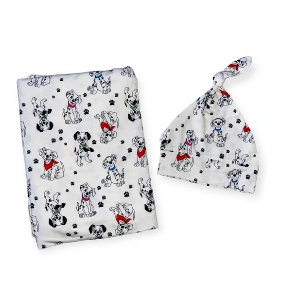 🐾NIB 101 Dalmatian Bamboo Swaddle Set🐾 - Picture 9 of 10